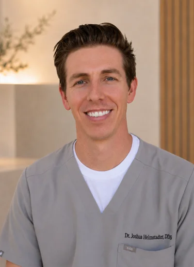 Headshot of Dr. Joshua Helmstadter of Finesse Dental Lounge.